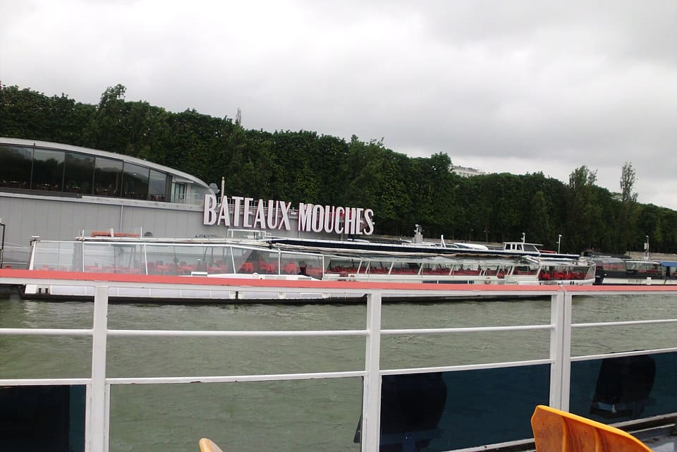 The Bateaux Mouches pier at the Pont de l'Alma