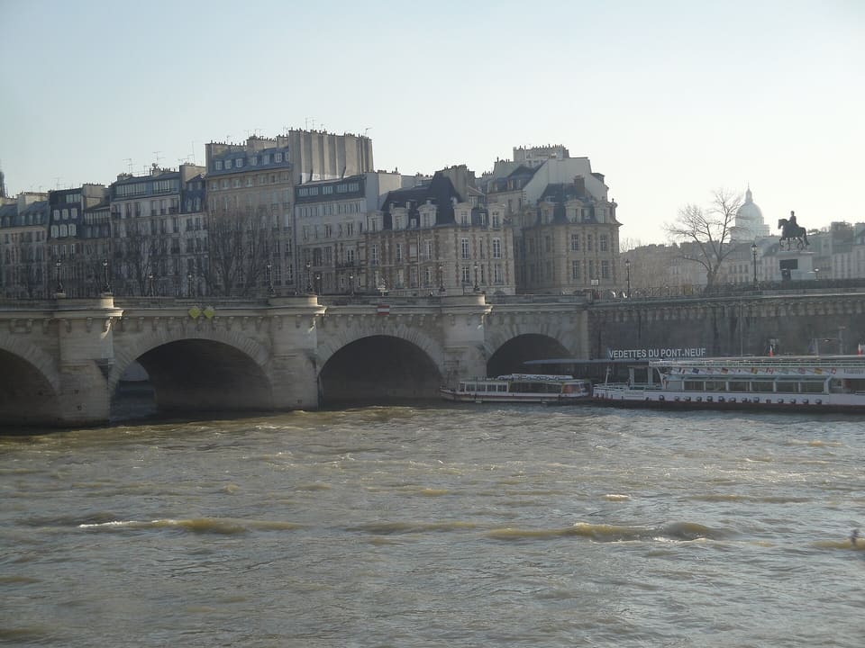The Pont Neuf seen from the Seine